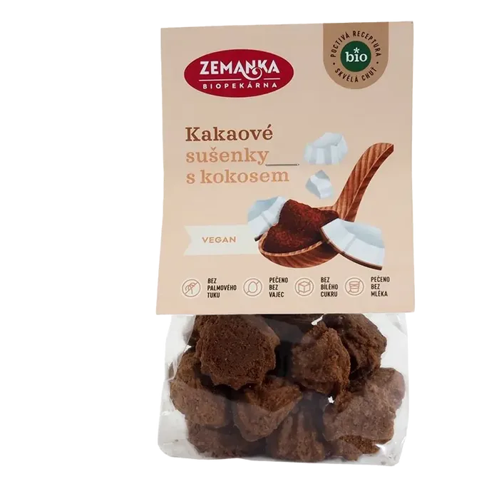 Biopekárna Zemanka Kávové sušenky s kokosem 100 g BIO